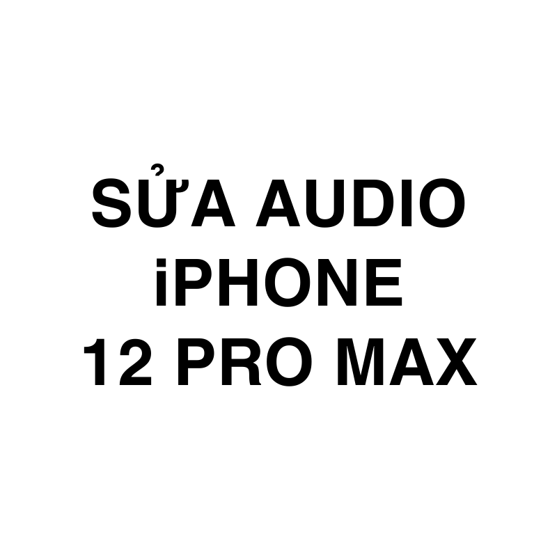 Sửa Audio iPhone 12 Pro Max